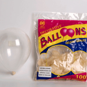 GLOBO TRANSPARENTE 5" X100