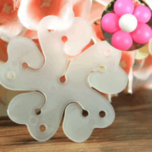 CLIP FLORES DE GLOBO X10