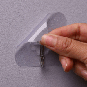 GANCHO ADHESIVO TRANSPARENTE X50