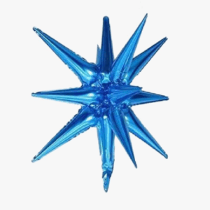 GLOBO ESTRELLA 4D METALIZADO 22" X20