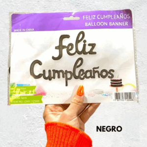 GLOBO FELIZ CUMPLEAÑOS CURSIVA