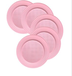 PLATO PLASTICO 17 CM PASTEL X50