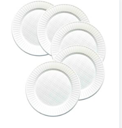 PLATO PLASTICO 17 CM BLANCO X50