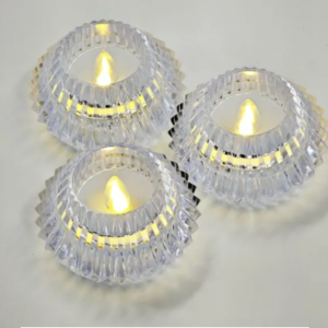 VELA DIAMANTE CON LUZ X12
