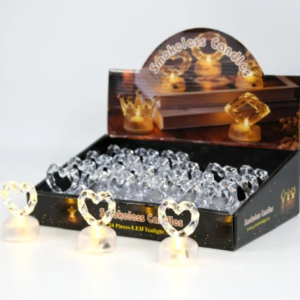 VELA LED CORAZON X24